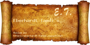Eberhardt Tamás névjegykártya
