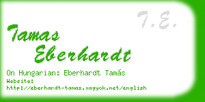 tamas eberhardt business card